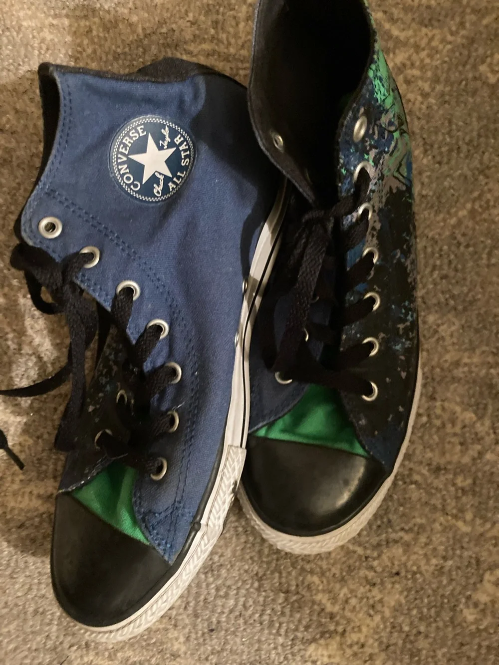 Converse High Top Dog Sneakers Junior Sz 6 High Top Midnight Hour -Hard to Find